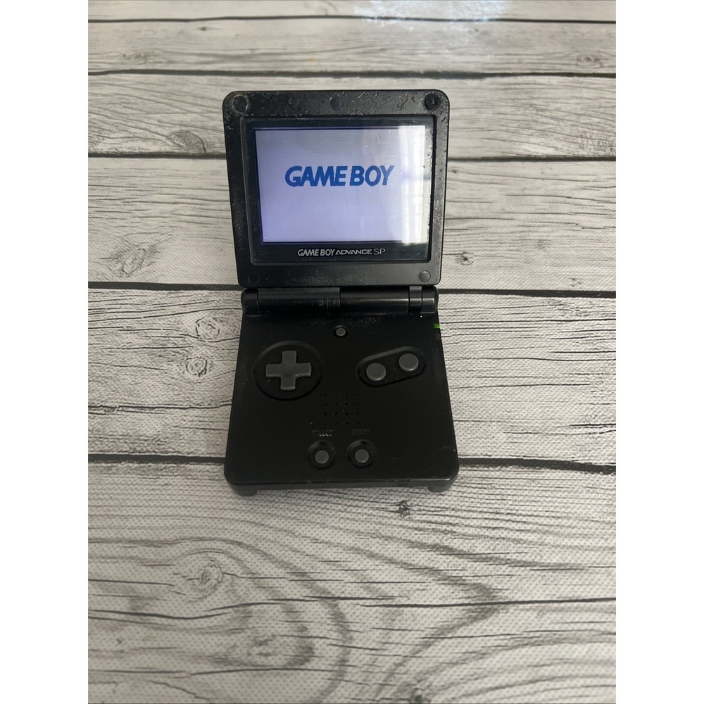 Nintendo Gameboy Advance SP Handheld System Console Onyx Black (AGS-001) Tested